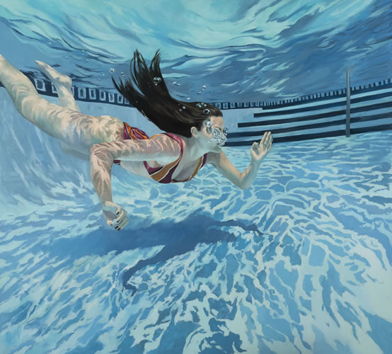 Edwina Lucas - painting entitled Pool of Light