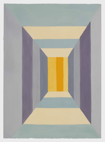 Don Christensen, Mitre No. 11, oil on paper, 30 x 22 inches