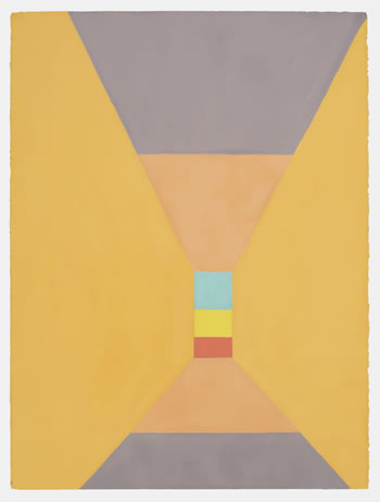 Don Christensen, Mitre No. 5, oil on paper, 30 x 22 inches