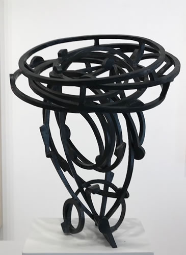 Joel Perlman, Black Cyclone, 2010, cast bronze, 26 x 21 x 21 inches, unique