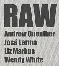 RAW, Andrew Guenther, Jose Lerma, Liz Markus, Wendy WHite, September 15-October 10 2012, Reception Sept. 15 6-8pm