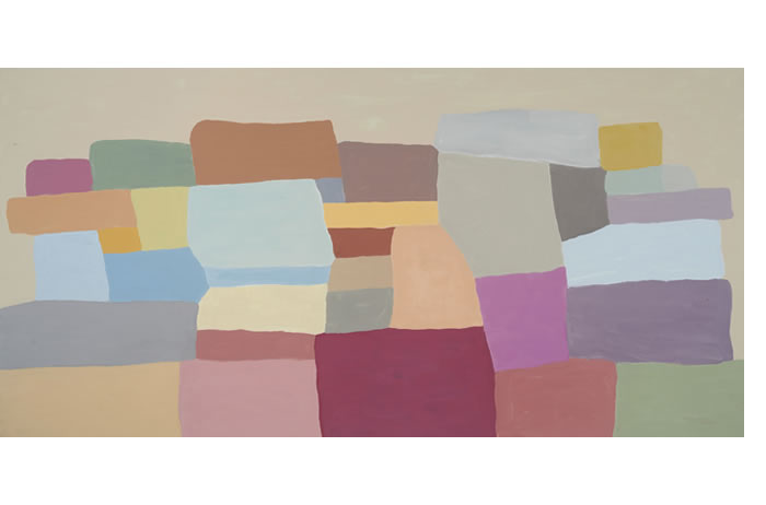 Don Christensen, Wonderwall, acrylic on panel, 30 x 60 inches